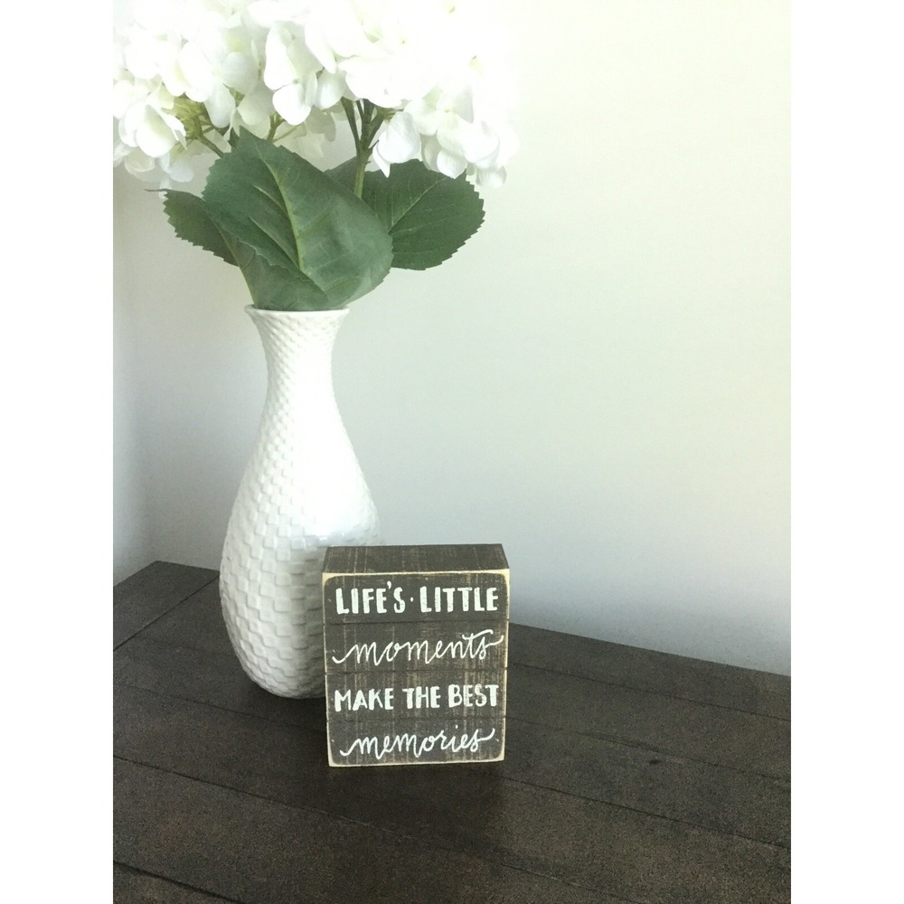 NEW Wood Slat Box Sign, Memories (A9)